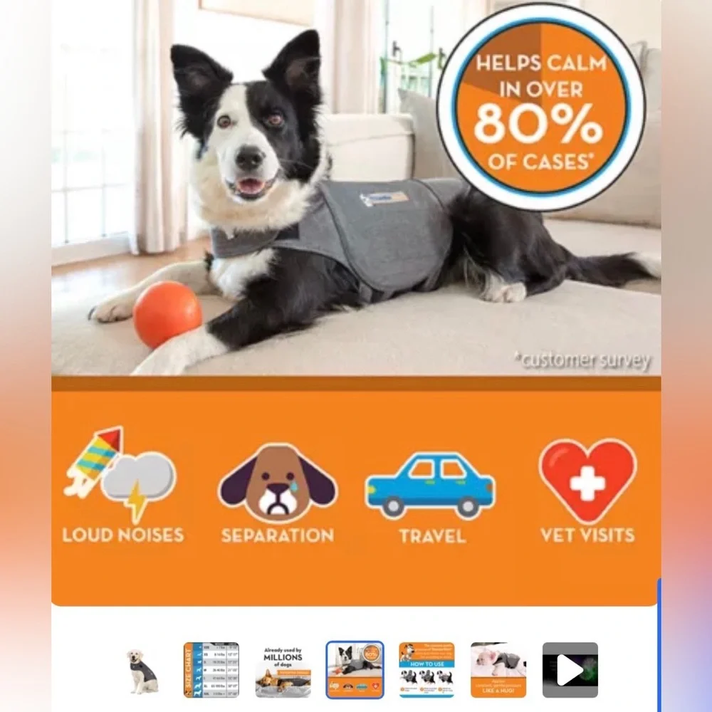 EUC ThunderShirt Dog Anxiety Shirt